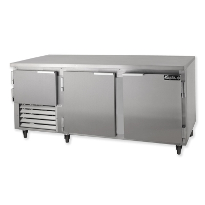 Leader LM72 72" Mega Top Bain Marie / Sandwich & Salad Refrigerated Prep Table wi